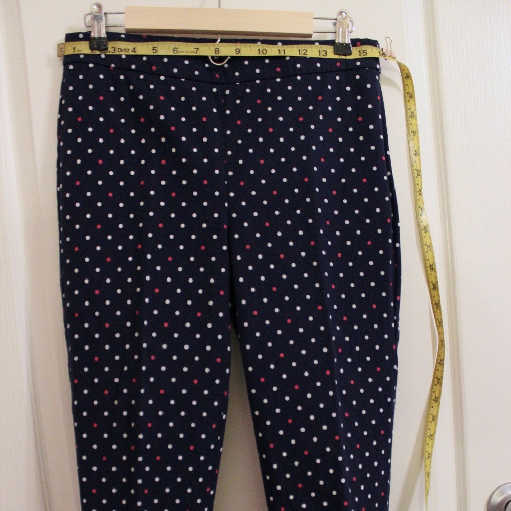 Talbots Chatham Crop Size 6 Polka Dot dress pants